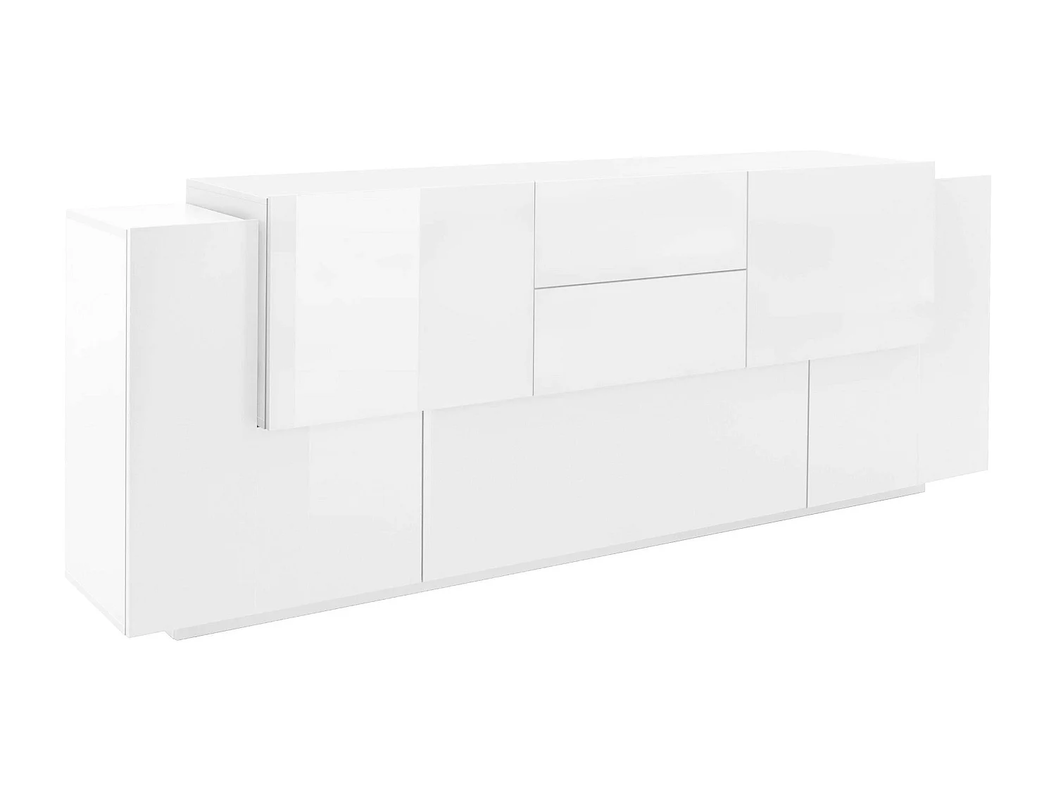 Mobile NEW CORO L 220 x H 86 x P 45 cm bianco lucido