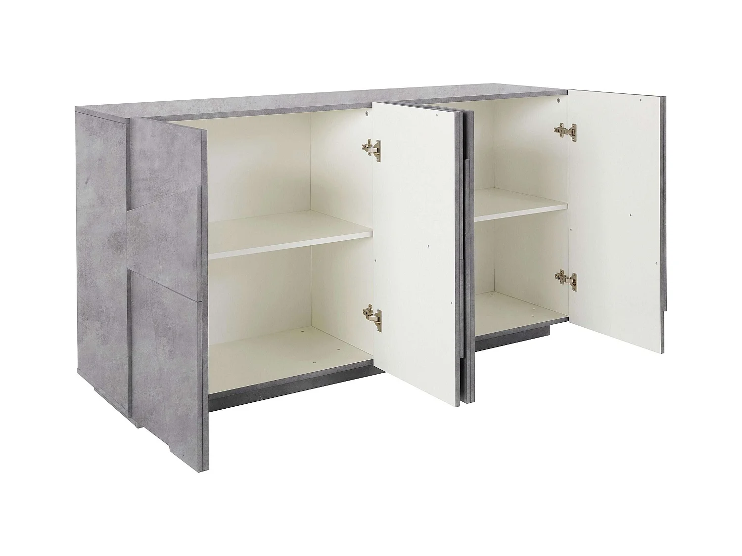 Mobile PING L 162.4 x H 86 x P 44.2 cm grigio cemento