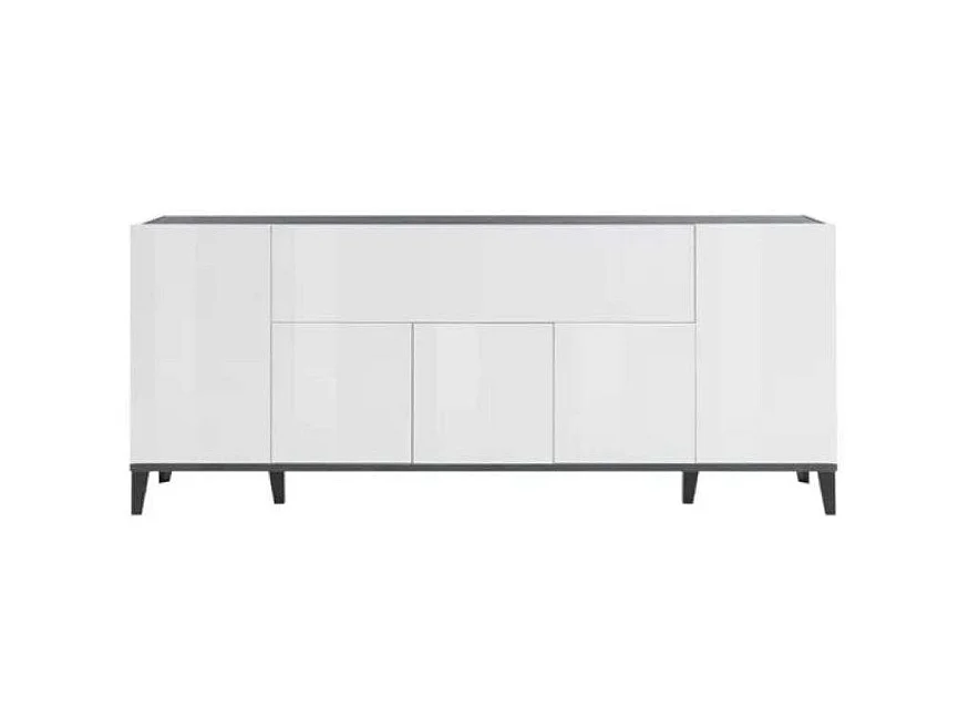 Credenza 200x40cm design 5 ante vano a ribalta ingresso soggiorno Stephanie