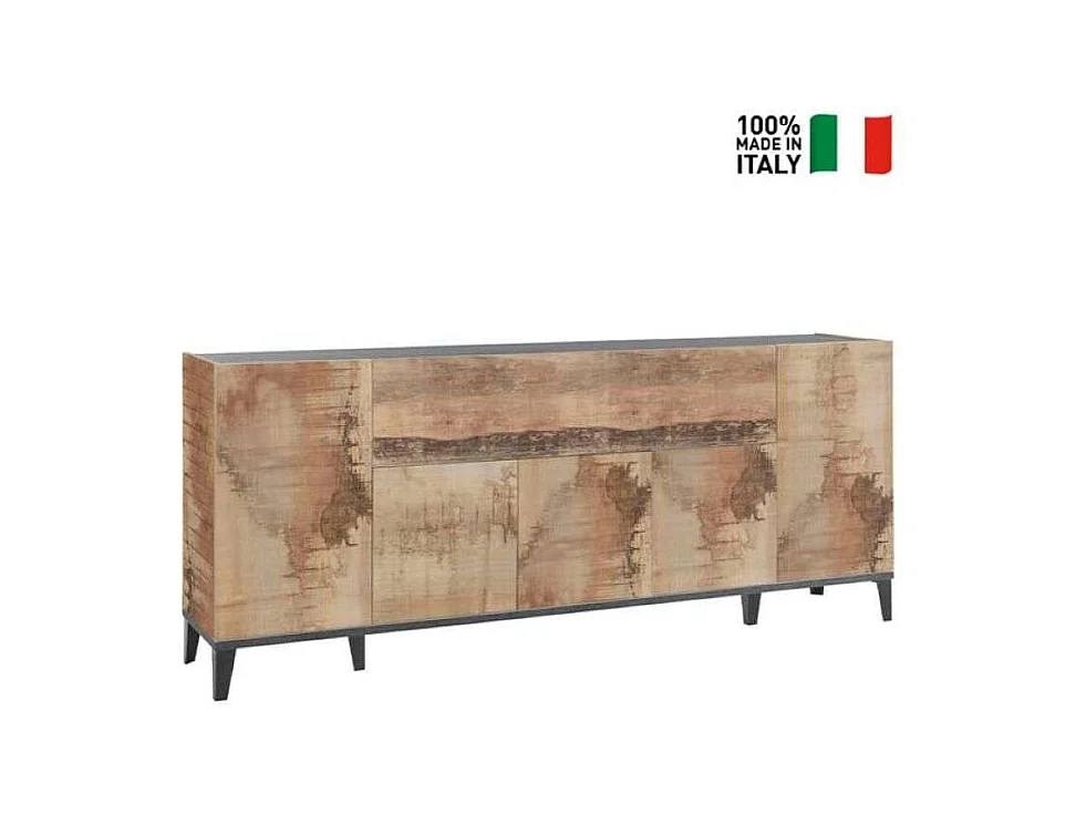 Credenza madia 5 ante a battente 1 vano a ribalta 200x40cm Stephanie Report