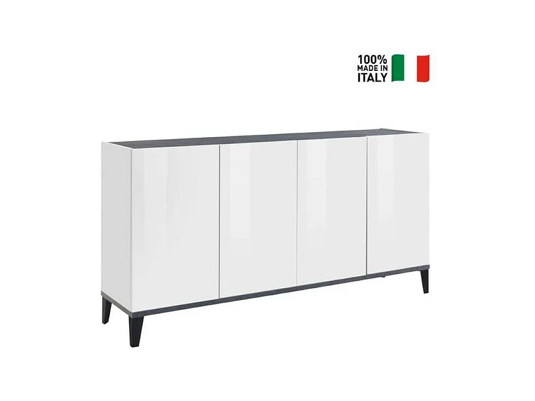 Credenza 4 ante a battente 160x40cm ingresso cucina sala da pranzo Audrey