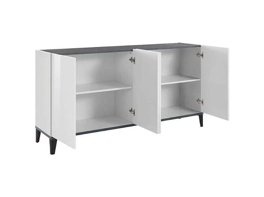 Credenza 4 ante a battente 160x40cm ingresso cucina sala da pranzo Audrey