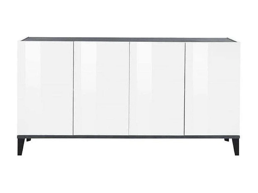 Aparador 4 puertas abatibles 160 x 40 cm vestíbulo cocina comedor Audrey