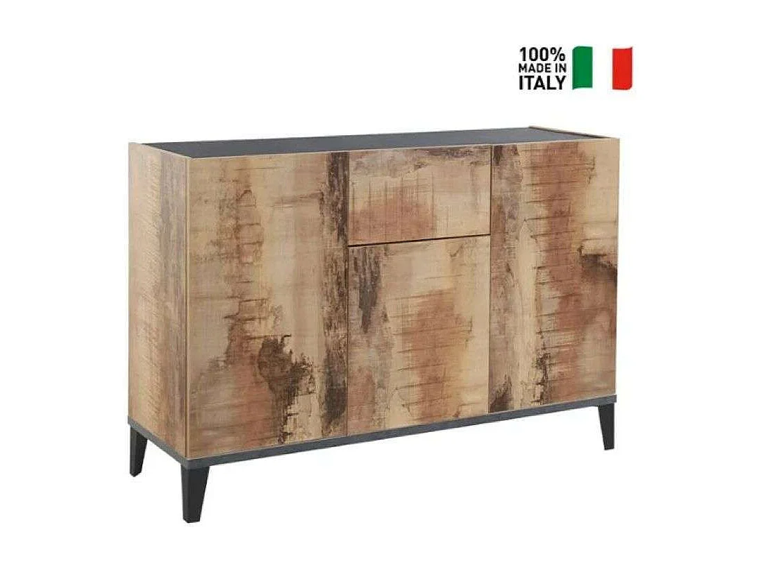 Aparador 120 x 40 cm vestíbulo salón 3 puertas cajón Rachel Report