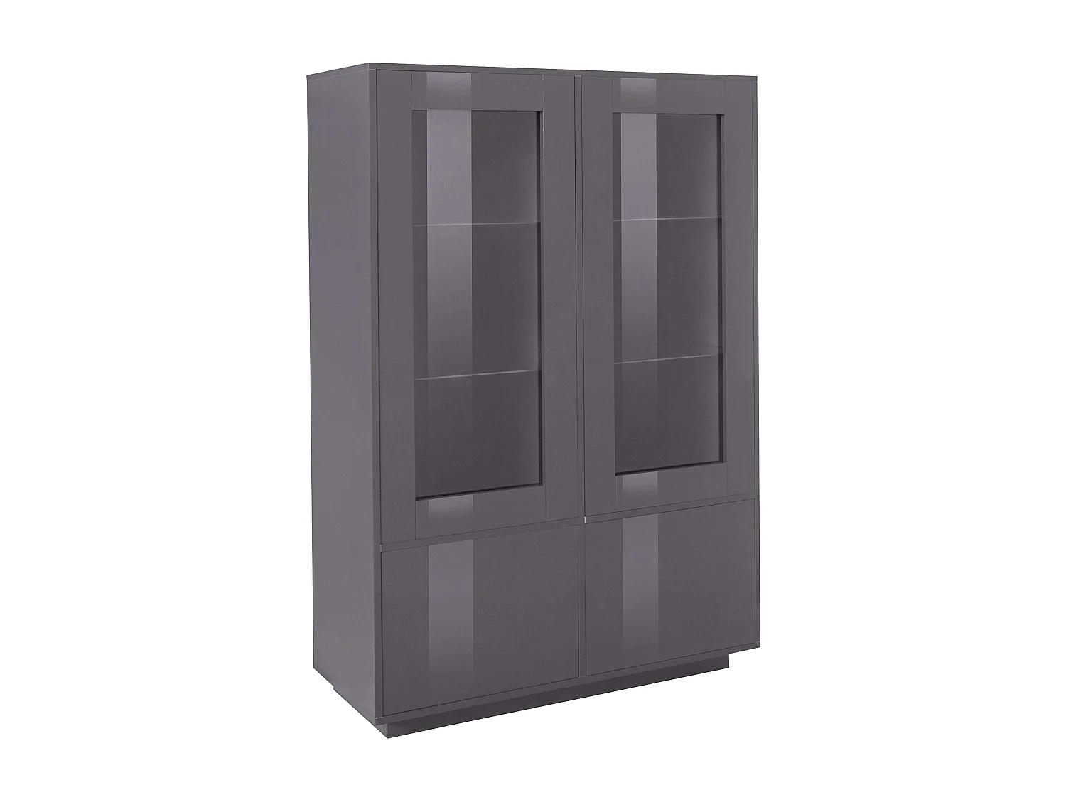 Moderne hohe Anrichte mit Vitrine 100cm Küche Wohnzimmer Syfe Report
