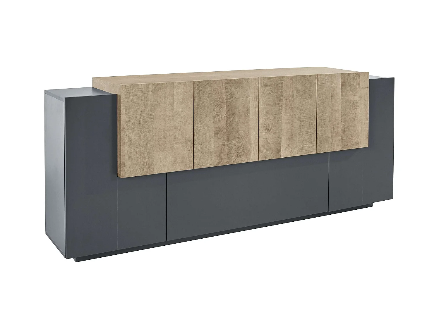 Mueble NEW CORO L 220 x H 86 x P 45 cm gris