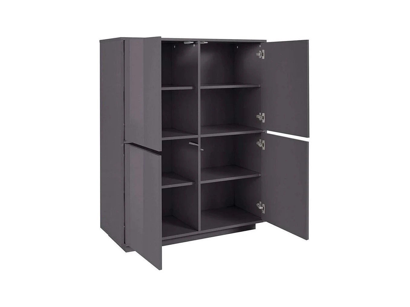 Credenza antracite mobile cucina soggiorno 100x40cm design moderno Judy Report