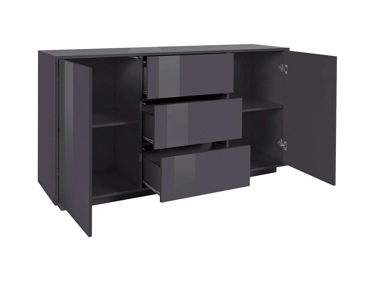 Aparador mueble salón diseño moderno buffet 160cm Carat Report