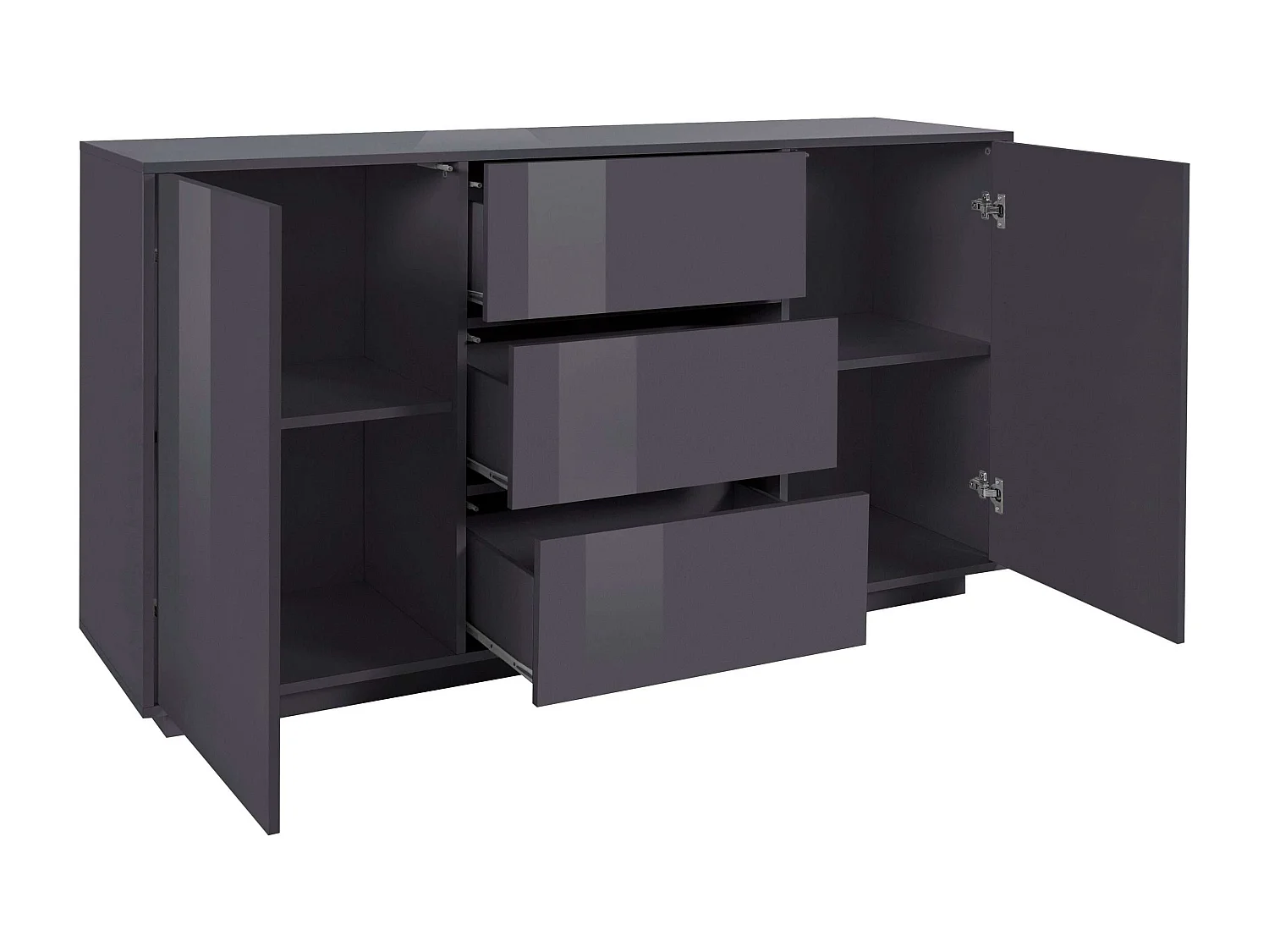 Moderne Design-Anrichte Wohnzimmerschrank 160cm Buffet Carat Report