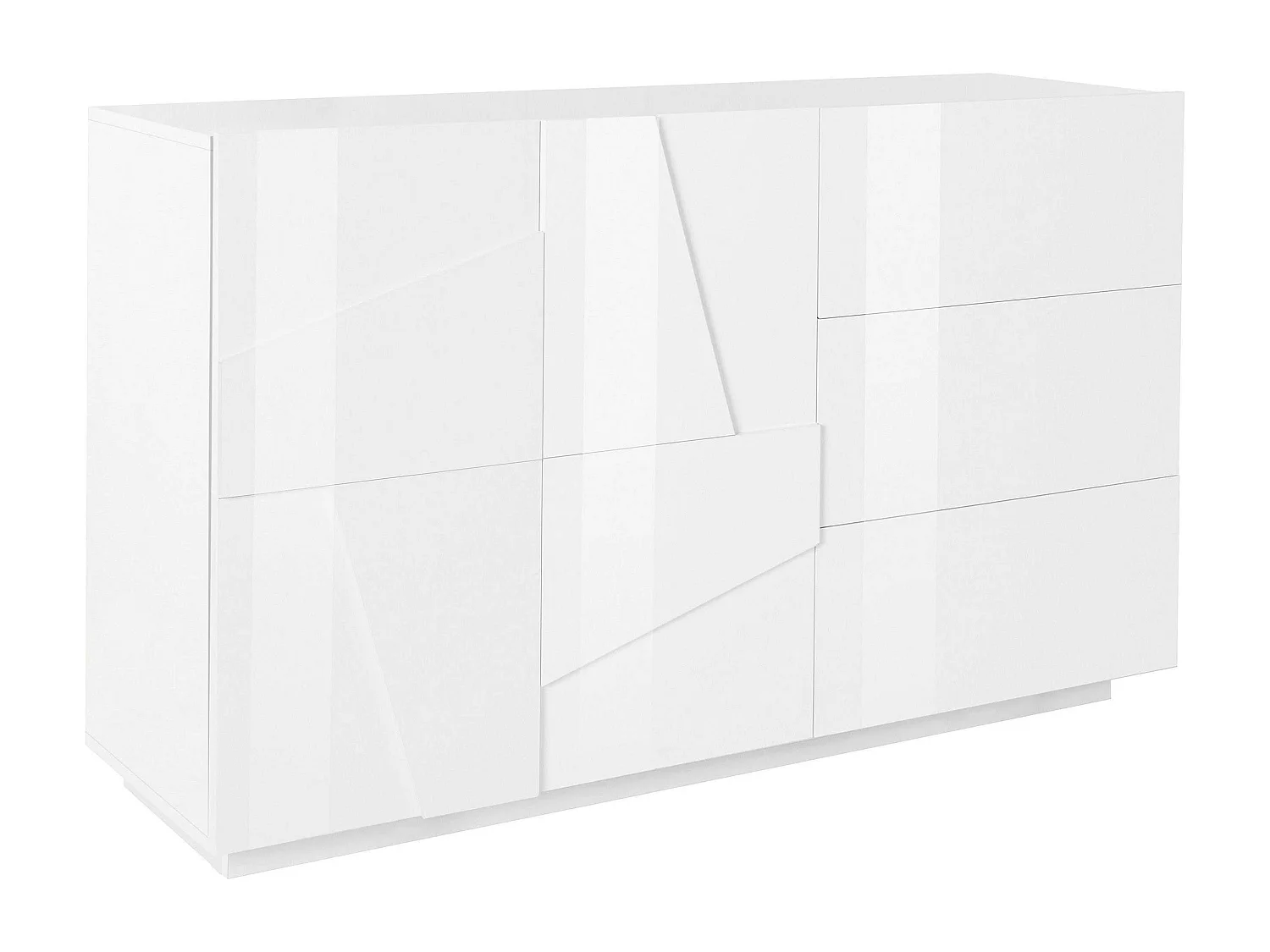 Mobile PING L 142.9 x H 86 x P 44.2 cm bianco lucido