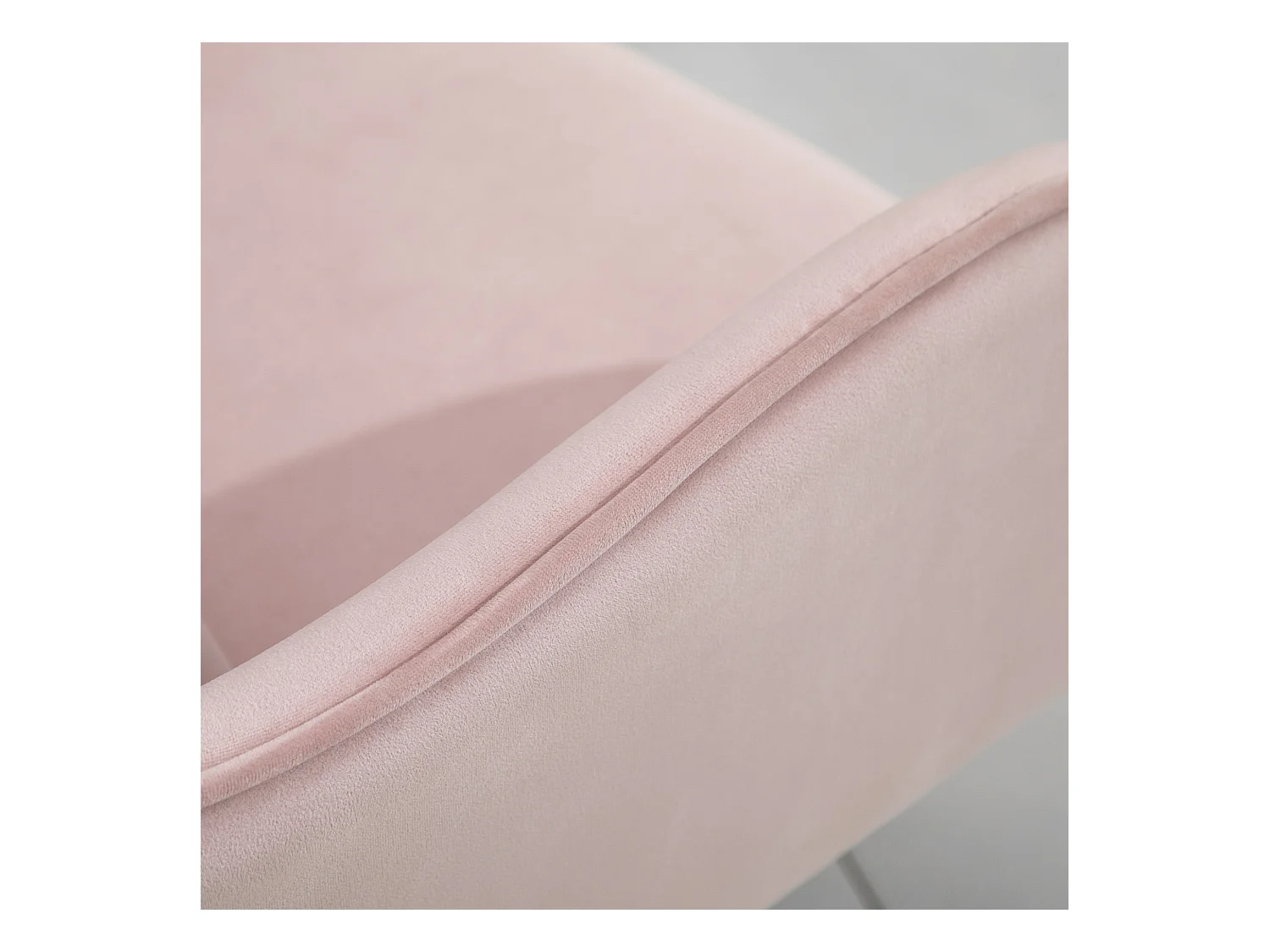 Chaise de Bureau Ergonomique en Velours rose avec Massage Lombaire USB et Réglage Hauteur