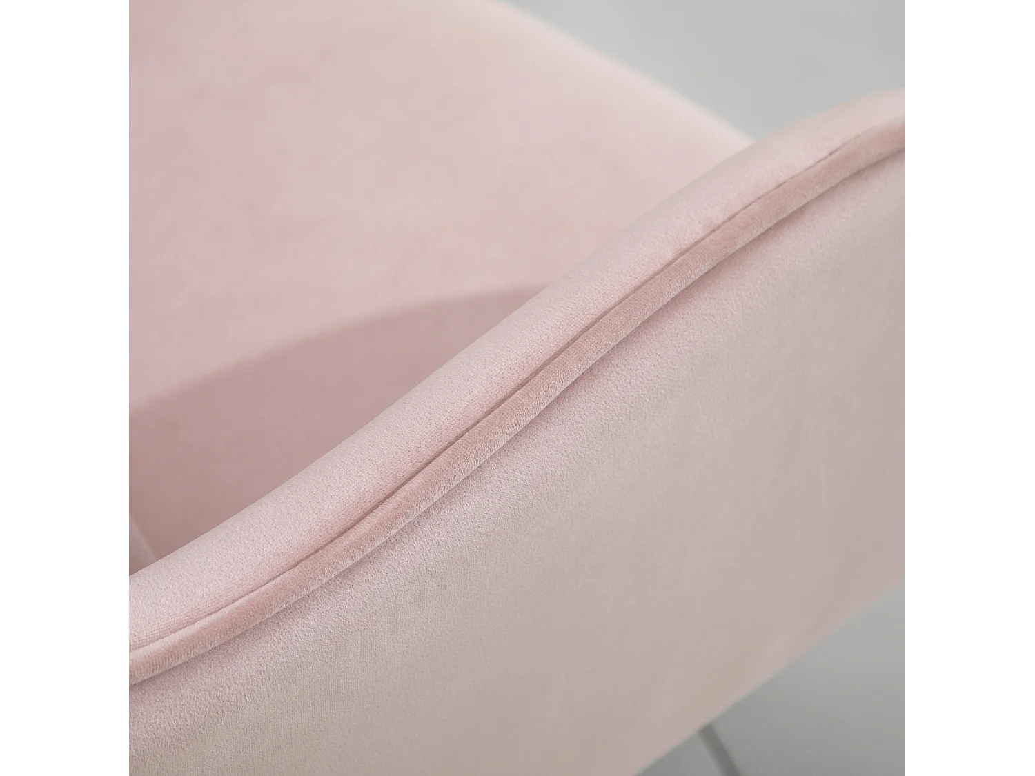 Silla de oficina ergonómica de terciopelo rosa con masaje lumbar USB y ajuste de altura