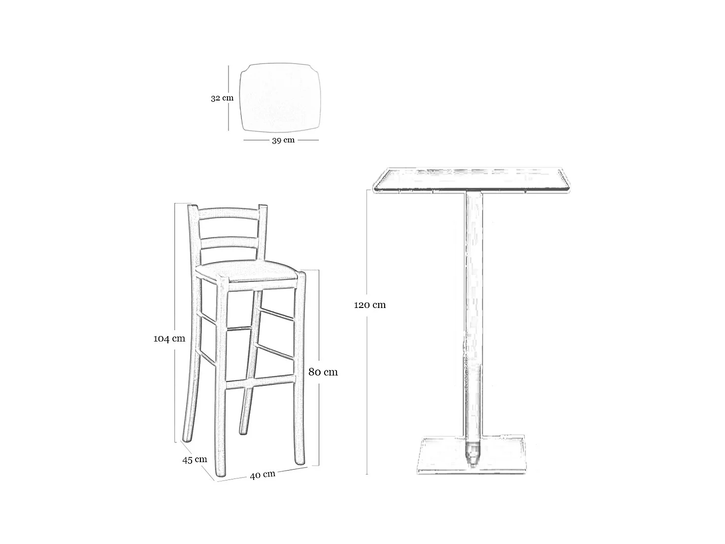 Sgabello alto h 80 in legno noce chiaro con schienale e seduta similpelle beige