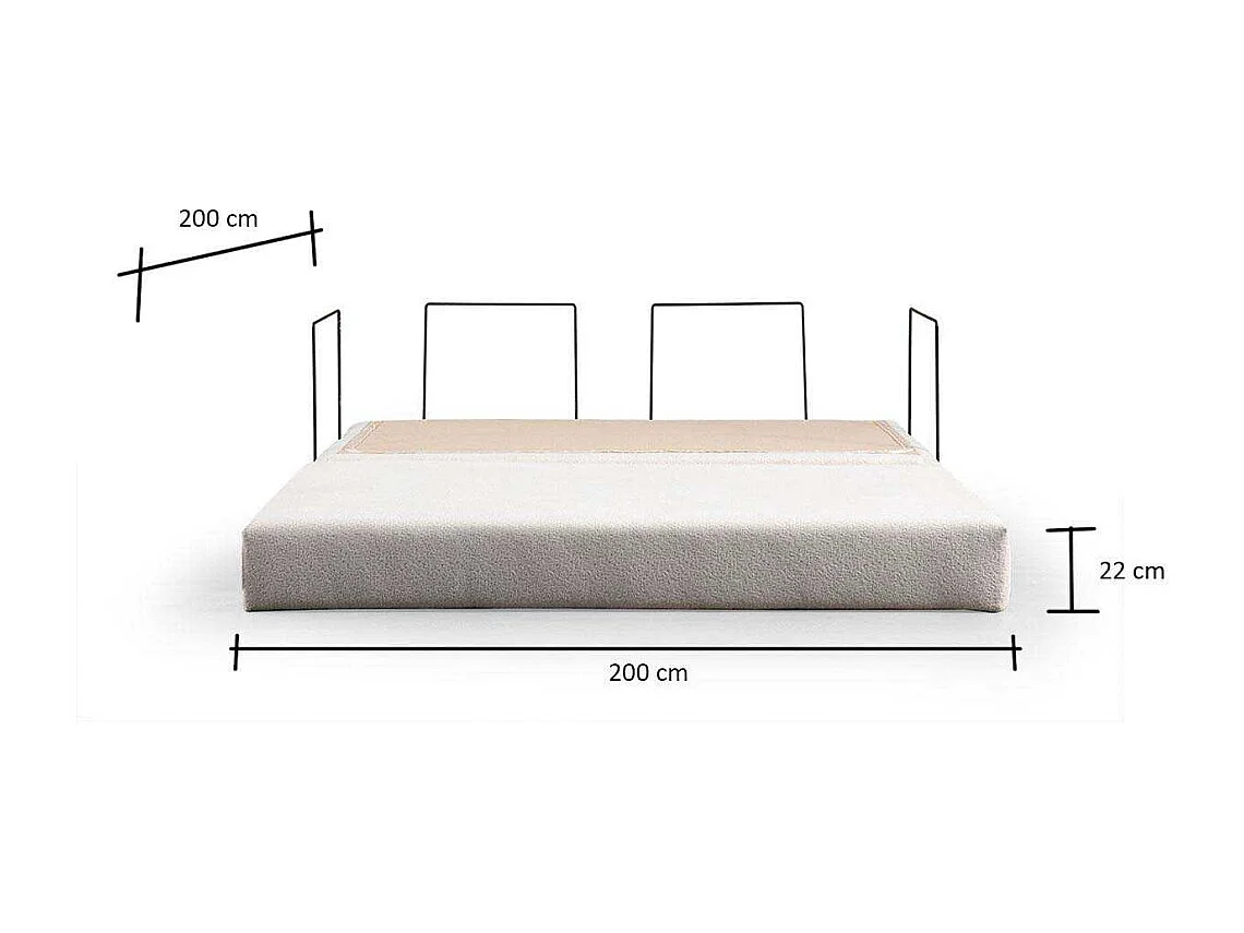 Canapé 2 places modulable Via Con