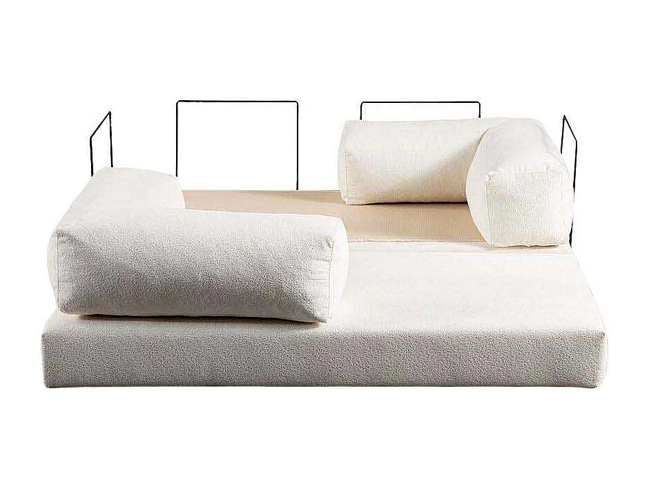 Canapé 2 places modulable Via Con