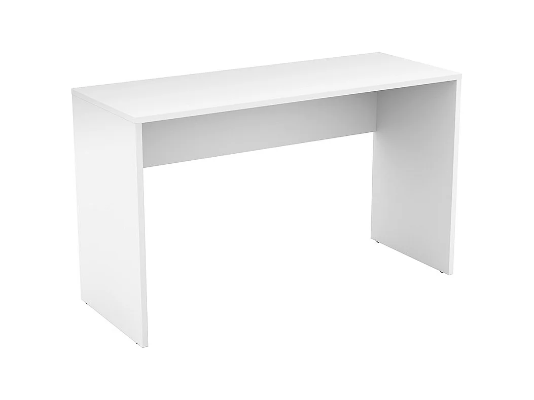 Bureau blanc MELTO 130 cm – Design moderne, durable et idéal pour télétravail ou chambre ado