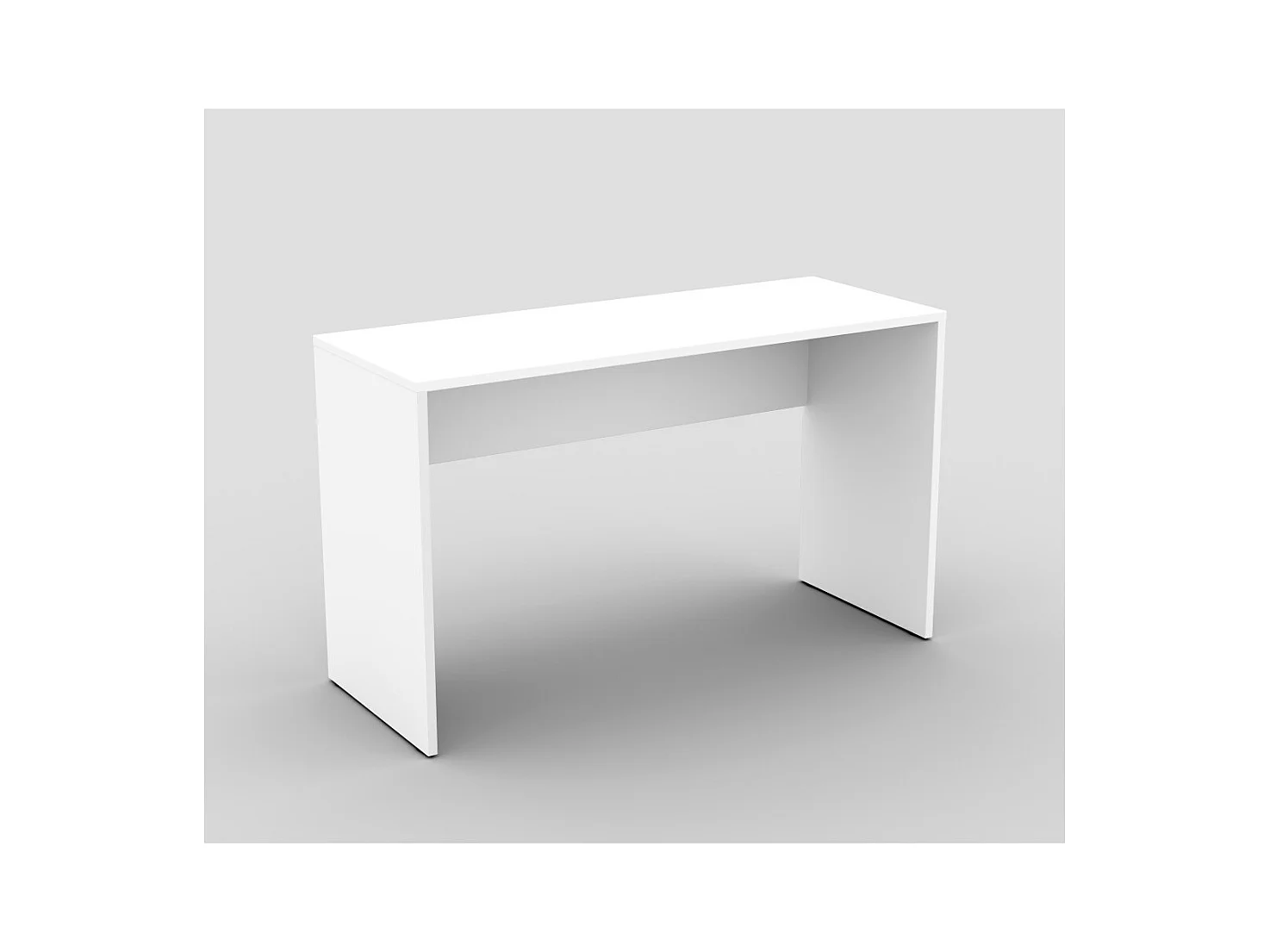 Bureau blanc MELTO 130 cm – Design moderne, durable et idéal pour télétravail ou chambre ado