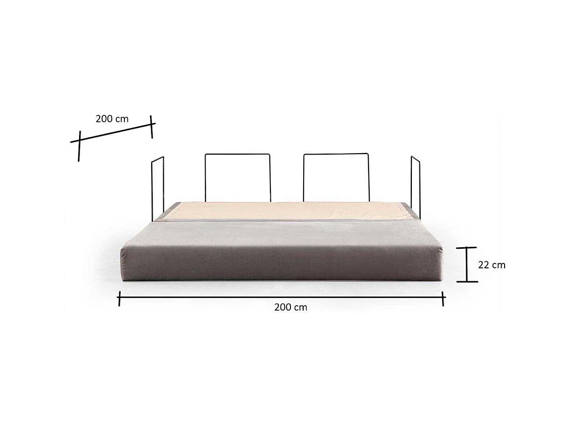 Canapé 2 places modulable Via Con