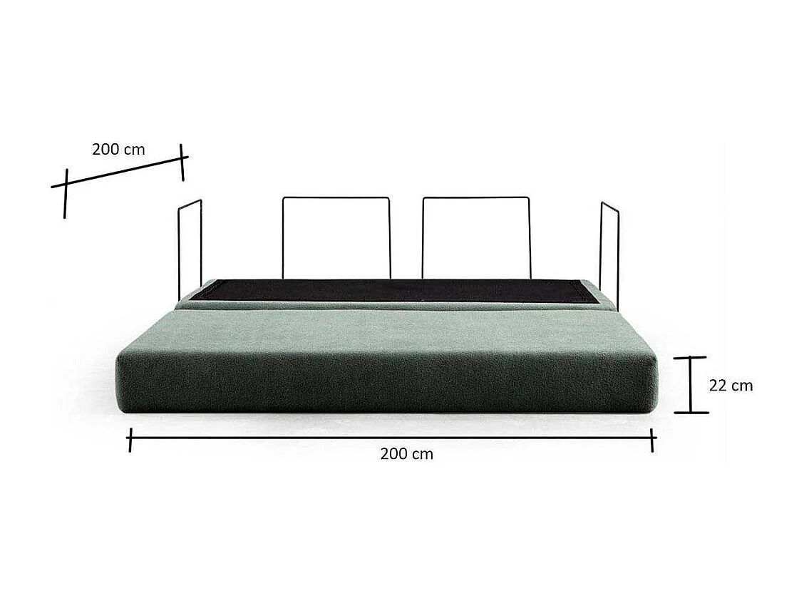 Canapé 2 places modulable Via Con