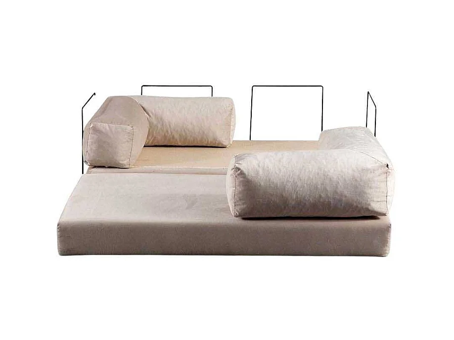 Canapé 2 places modulable Via Con