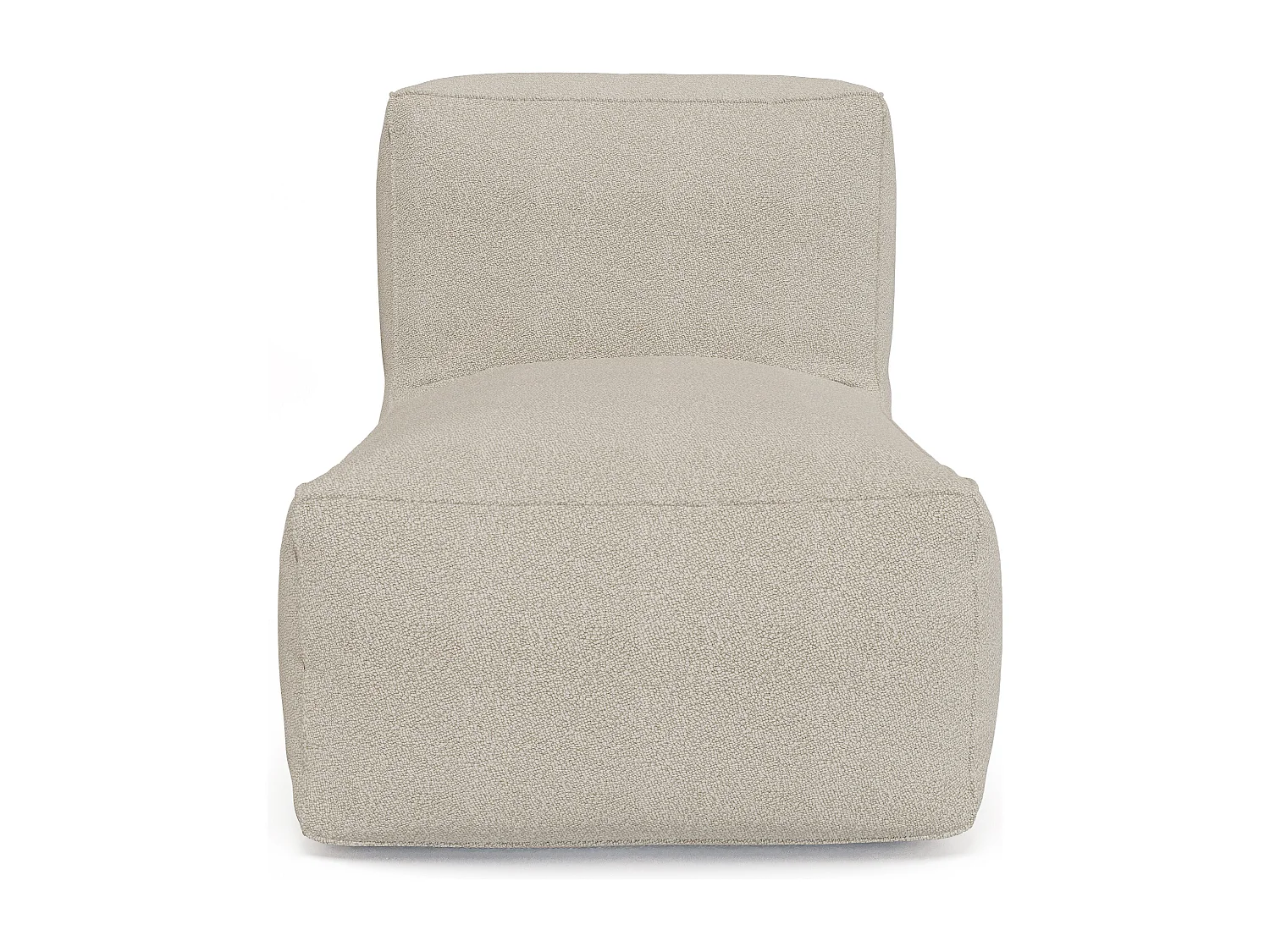 Fauteuil de jardin en tissu bouclette - Beige - NOUMARA de MYLIA