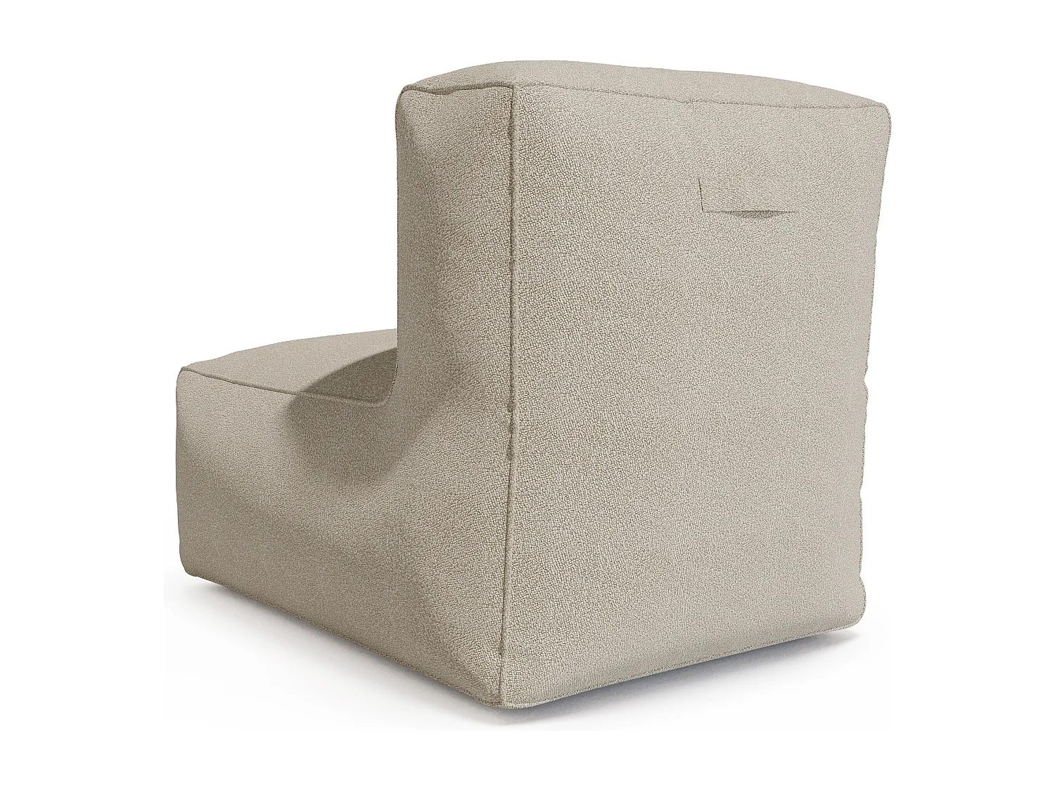 Fauteuil de jardin en tissu bouclette - Beige - NOUMARA de MYLIA