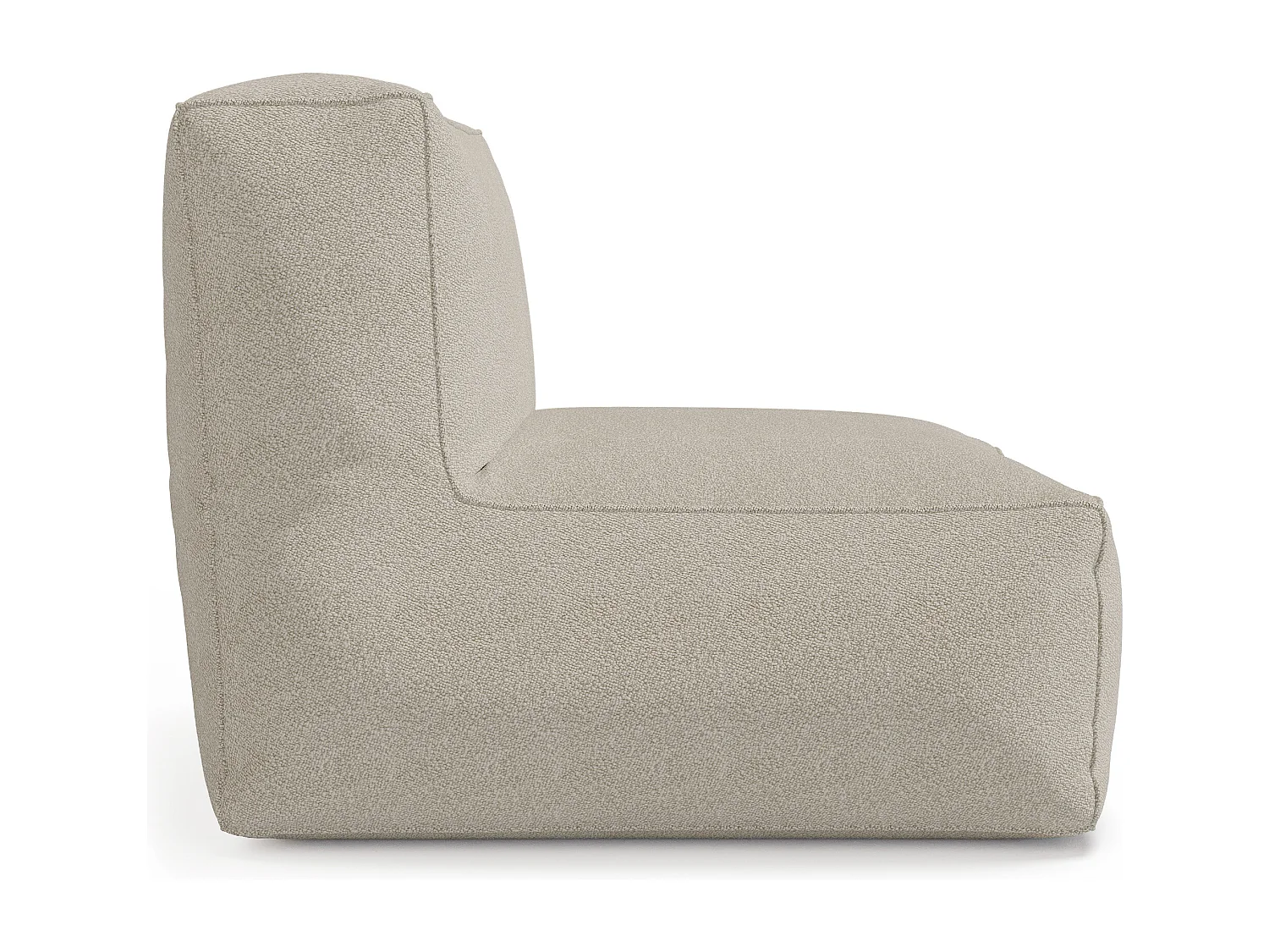 Fauteuil de jardin en tissu bouclette - Beige - NOUMARA de MYLIA