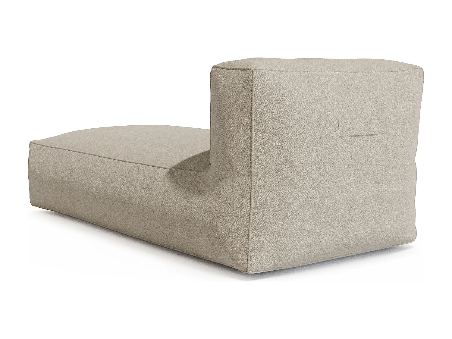 Méridienne de jardin en tissu bouclette - Beige - NOUMARA de MYLIA