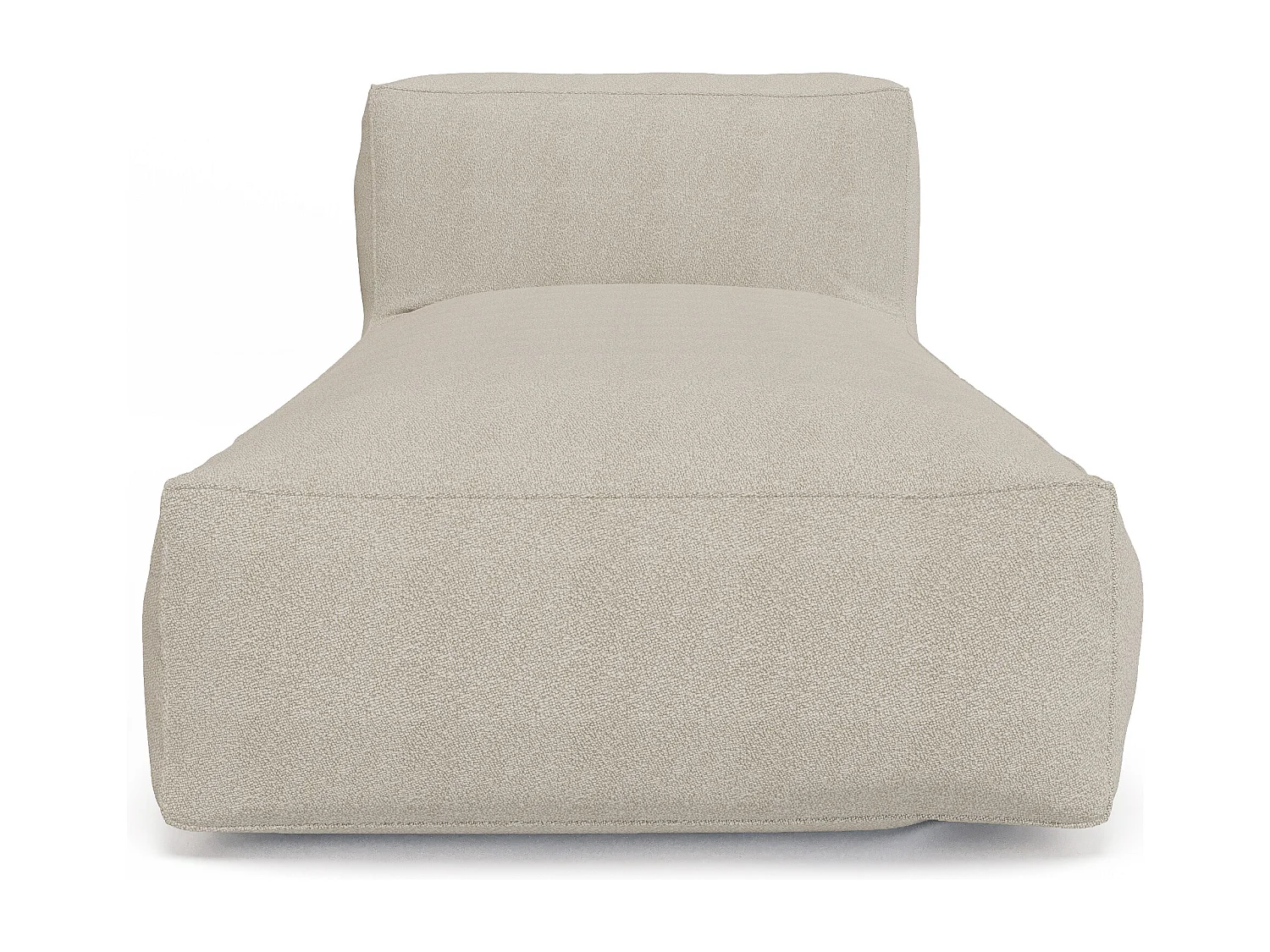 Méridienne de jardin en tissu bouclette - Beige - NOUMARA de MYLIA