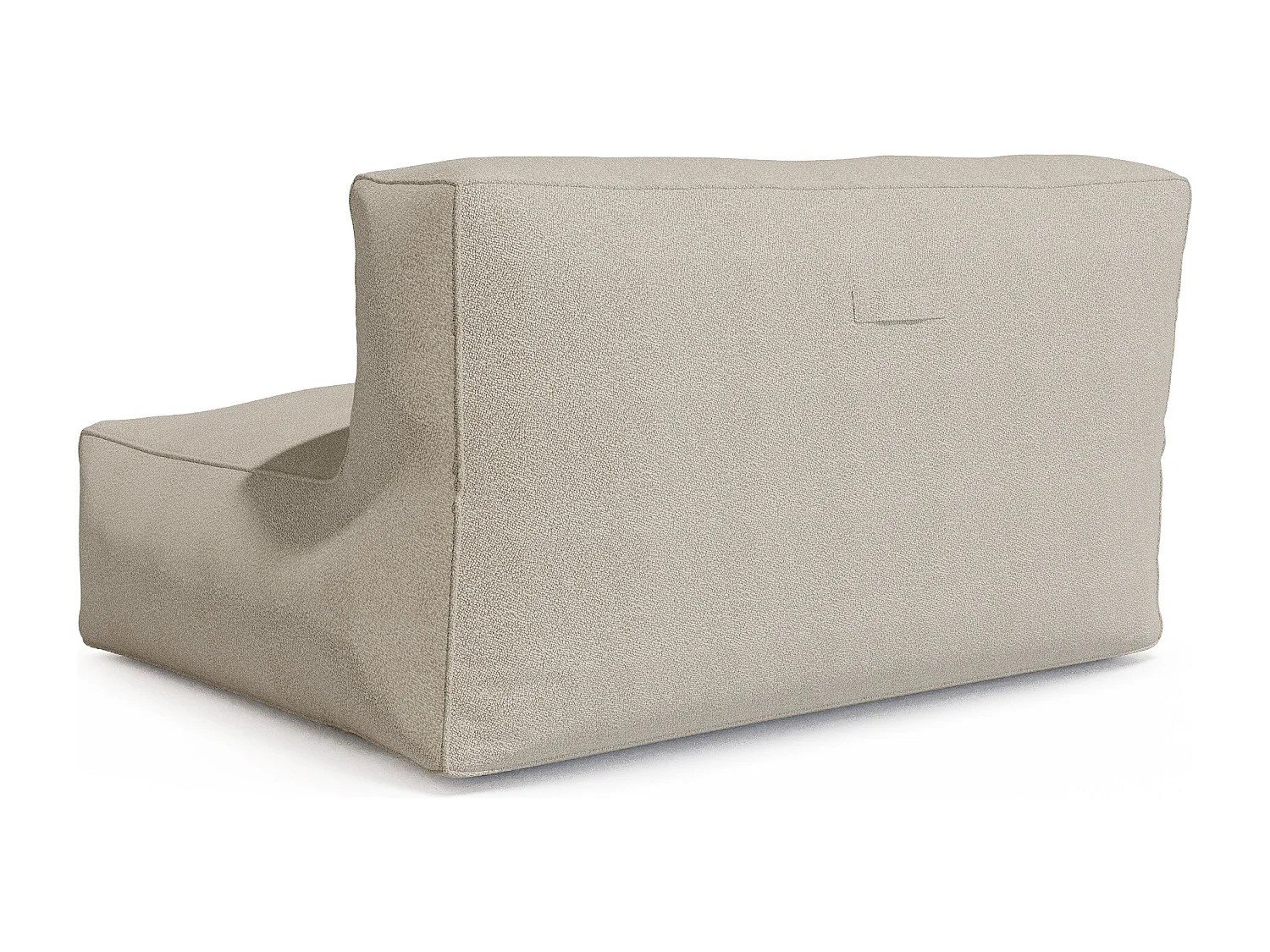 Canapé 2 places de jardin en tissu bouclette - Beige - NOUMARA de MYLIA