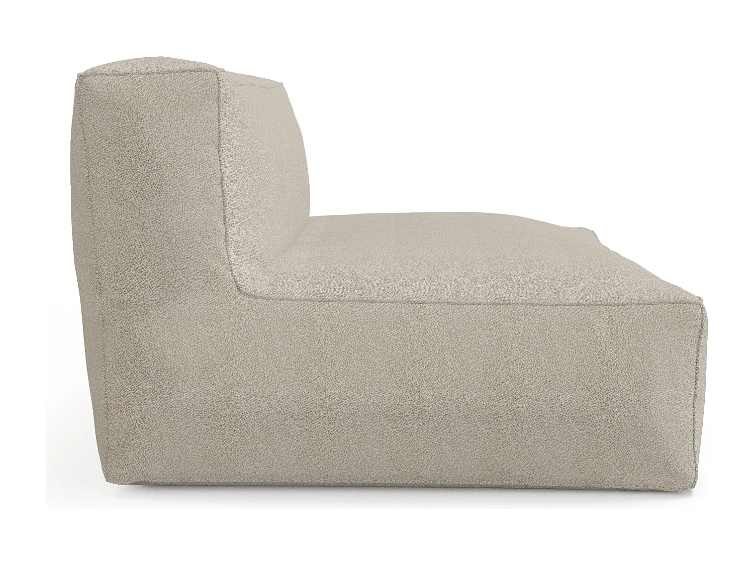 Canapé 2 places de jardin en tissu bouclette - Beige - NOUMARA de MYLIA