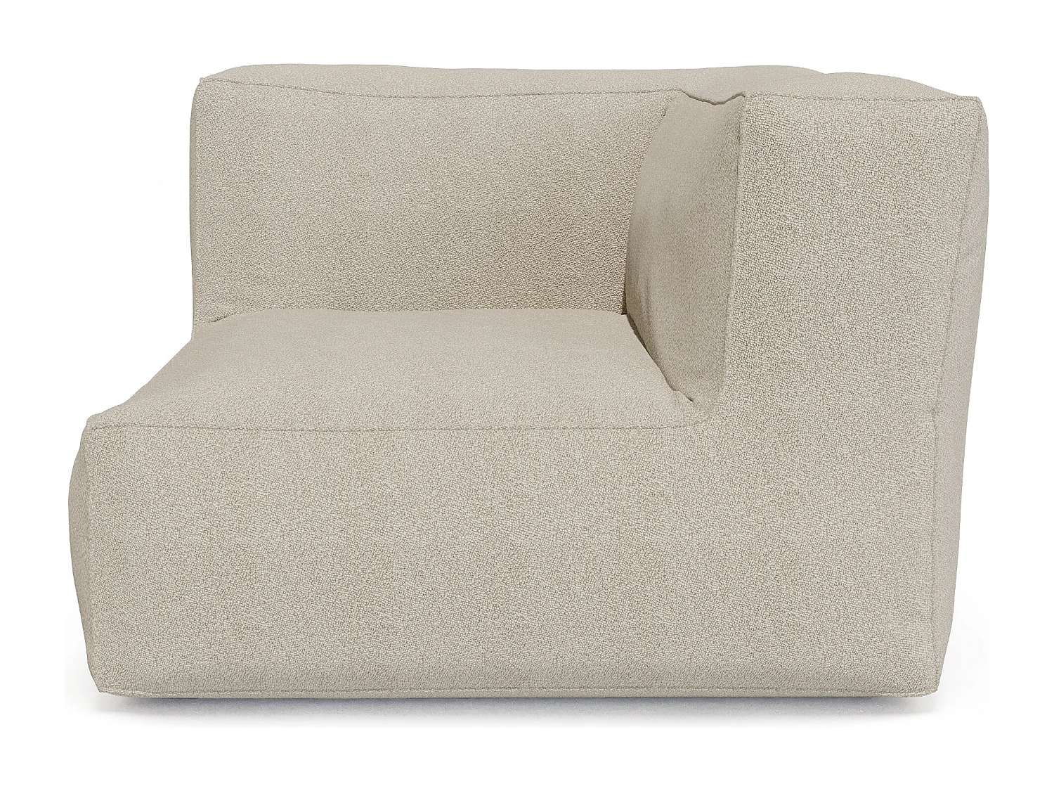 Angle de jardin en tissu bouclette - Beige - NOUMARA de MYLIA