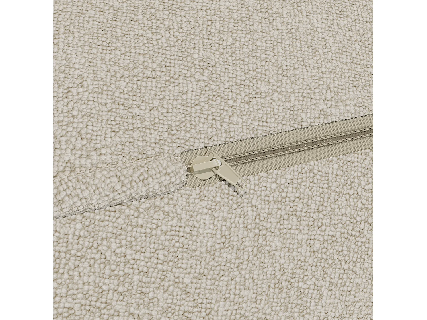Angle de jardin en tissu bouclette - Beige - NOUMARA de MYLIA