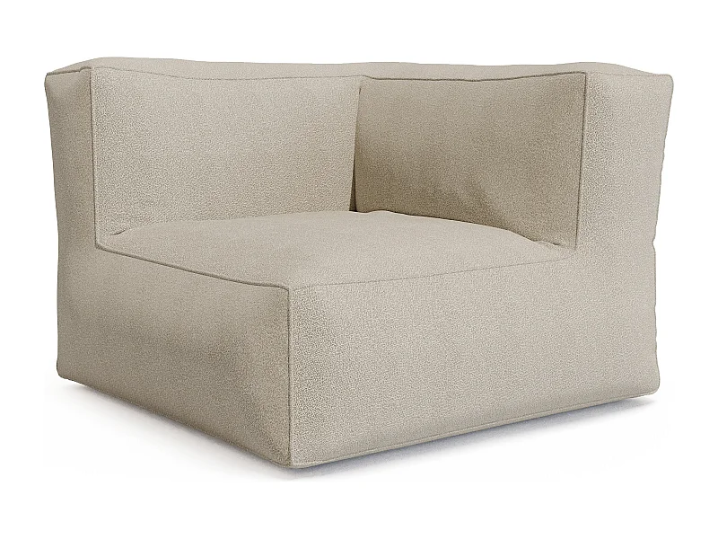 Angle de jardin en tissu bouclette - Beige - NOUMARA de MYLIA