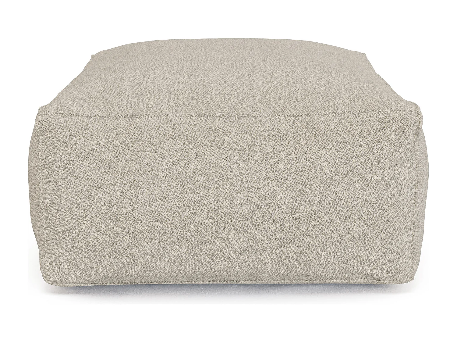 Pouf de jardin en tissu bouclette - Beige - NOUMARA de MYLIA