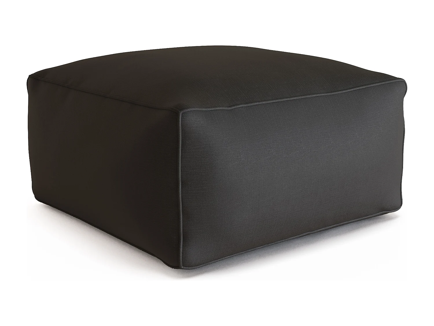 Pouf de jardin en tissu bouclette - Beige - NOUMARA de MYLIA