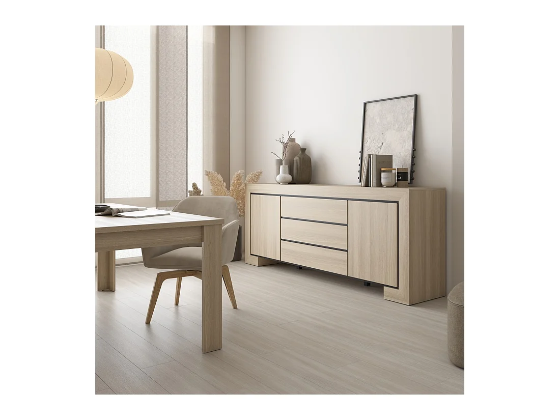 Mesa de comedor COPA – 190x76x100 cm – Roble elegante – Diseño escandinavo