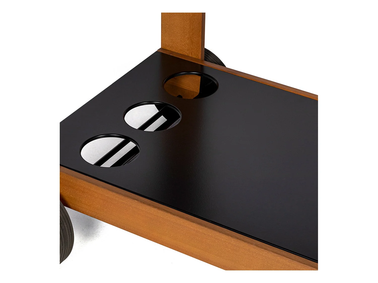 Barbecue au charbon + chariot bois, SENLIS - SOMAGIC