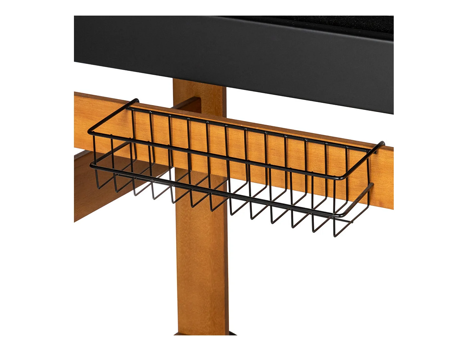 Barbecue au charbon + chariot bois, SENLIS - SOMAGIC