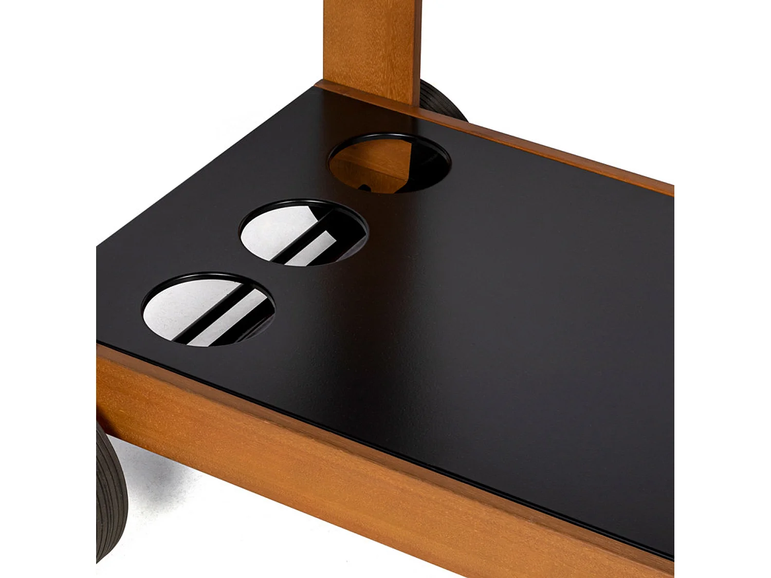 Barbecue au charbon + chariot bois, SENLIS - SOMAGIC