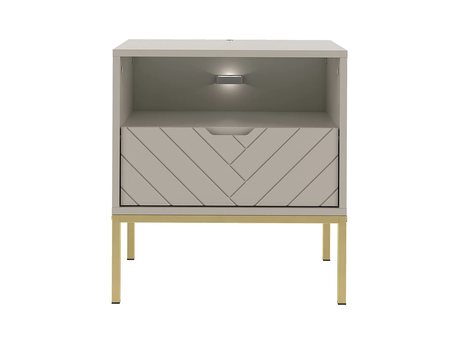 Chevet 1 tiroir Daria Cachemire