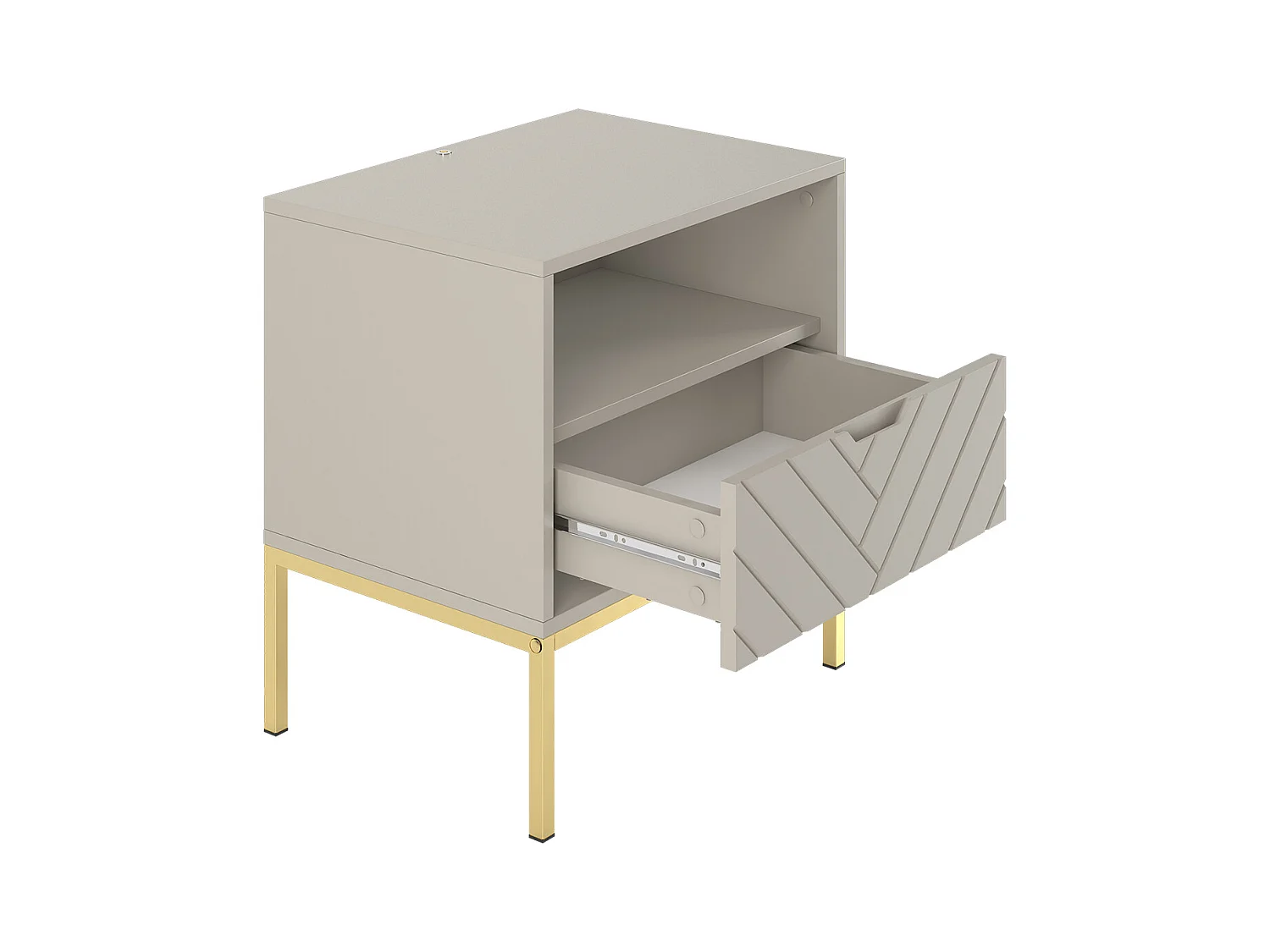 Chevet 1 tiroir Daria Cachemire