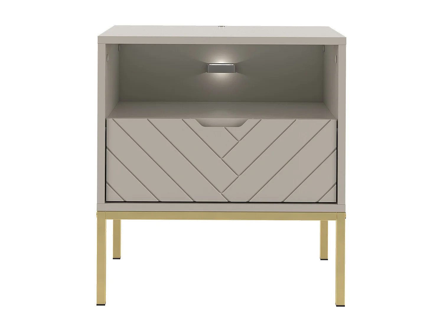 Chevet 1 tiroir Daria Cachemire