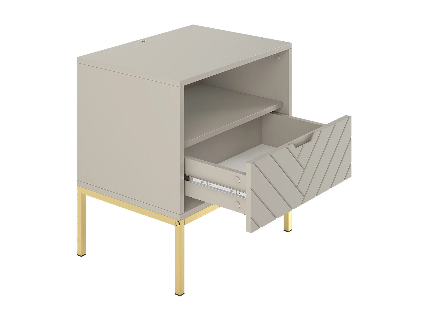 Chevet 1 tiroir Daria Cachemire