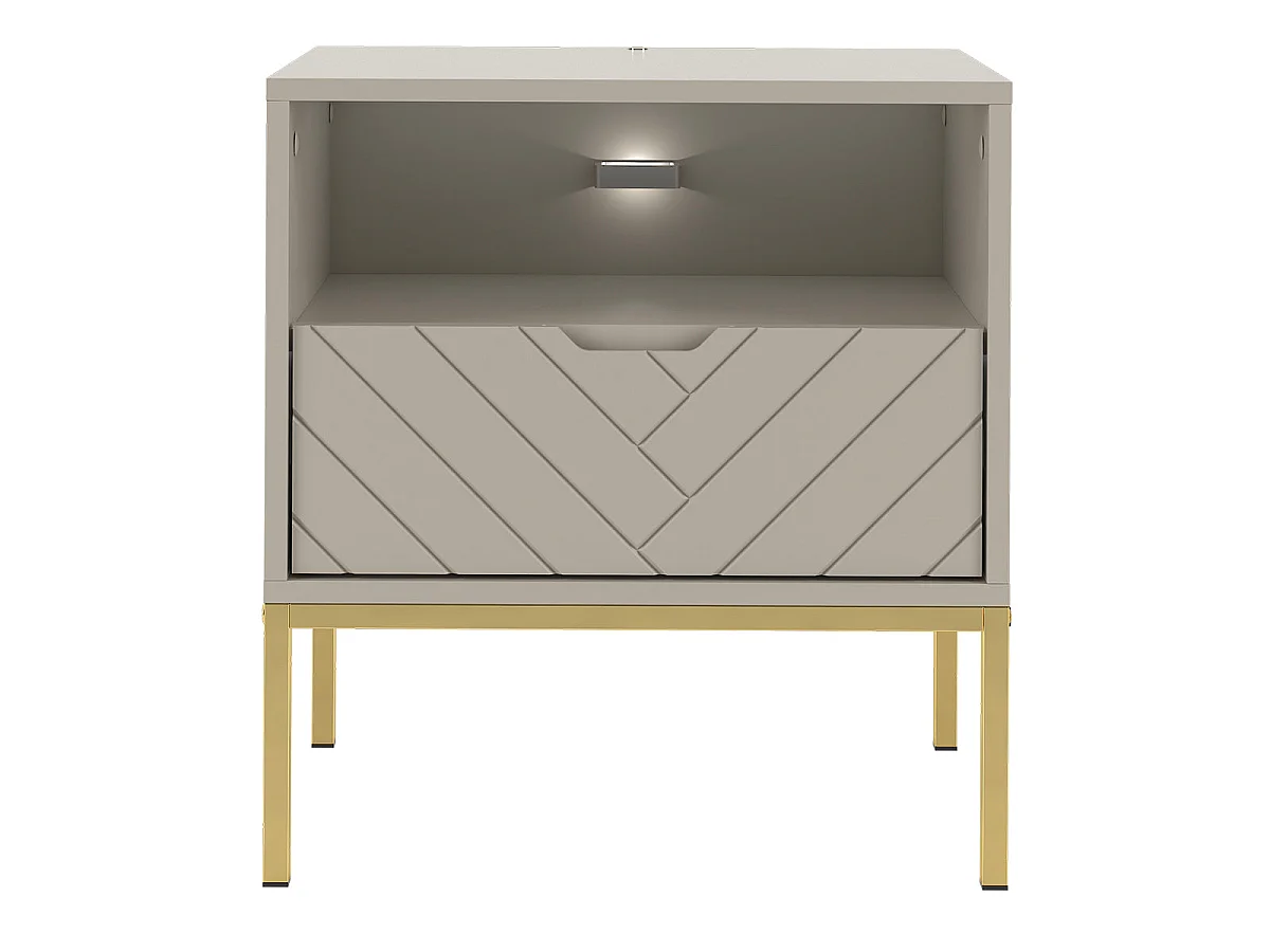 Daria Cashmere sengebord med 1 skuffe