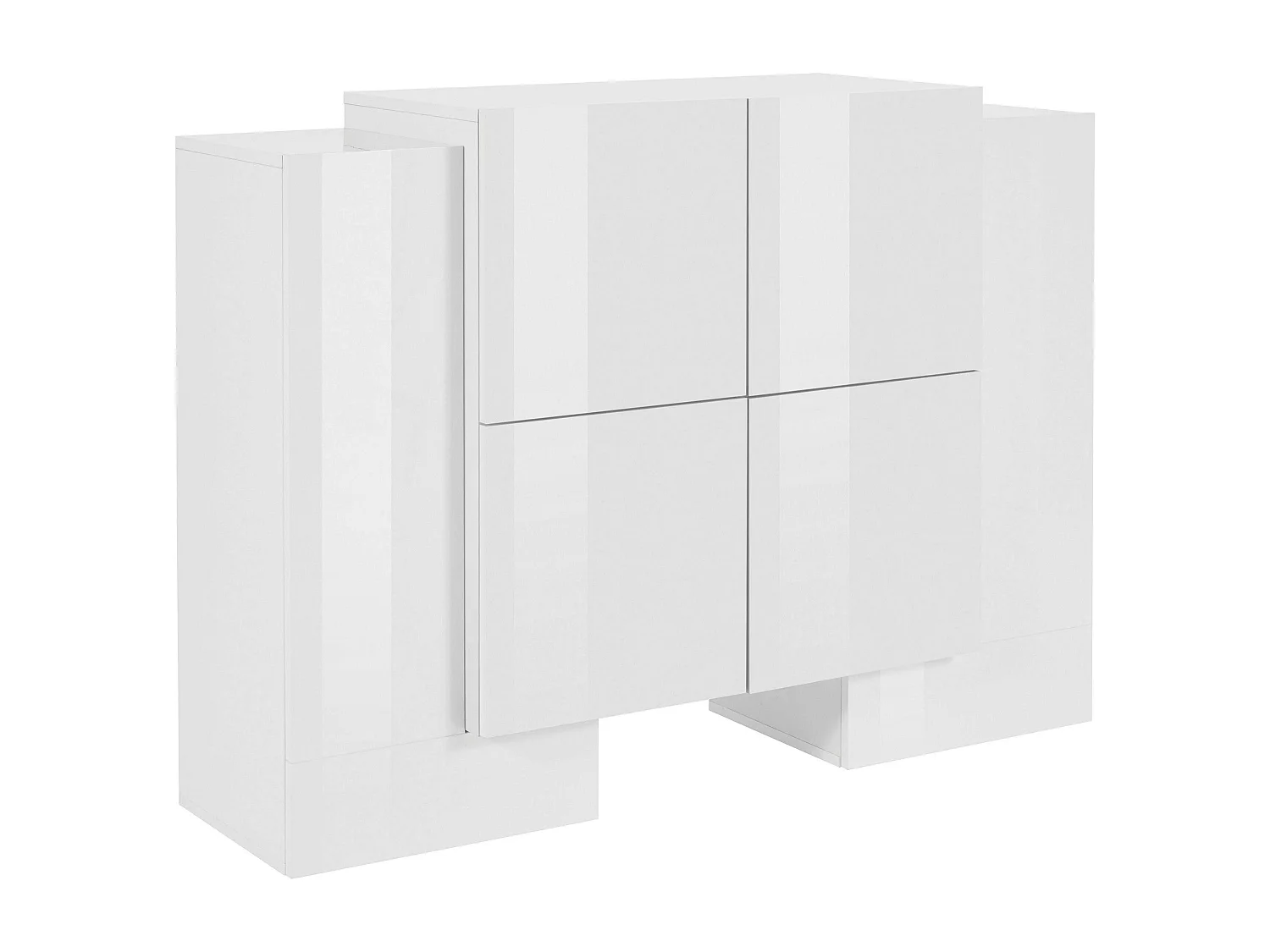 Buffet de salon cuisine 6 portes design moderne 130cm Pillon Vaux