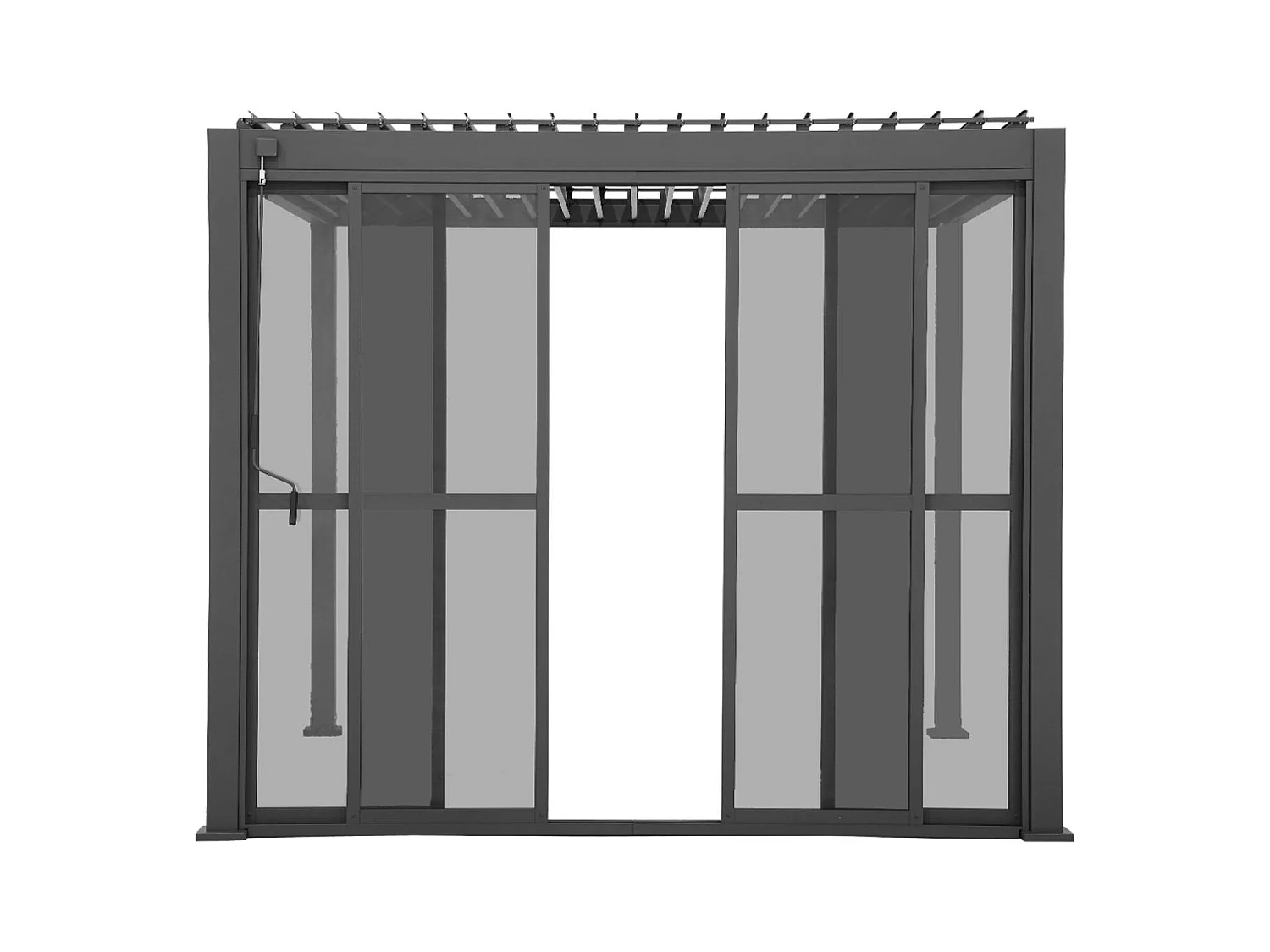 Porta scorrevole da 3 m per la pergola triomphe, antracite