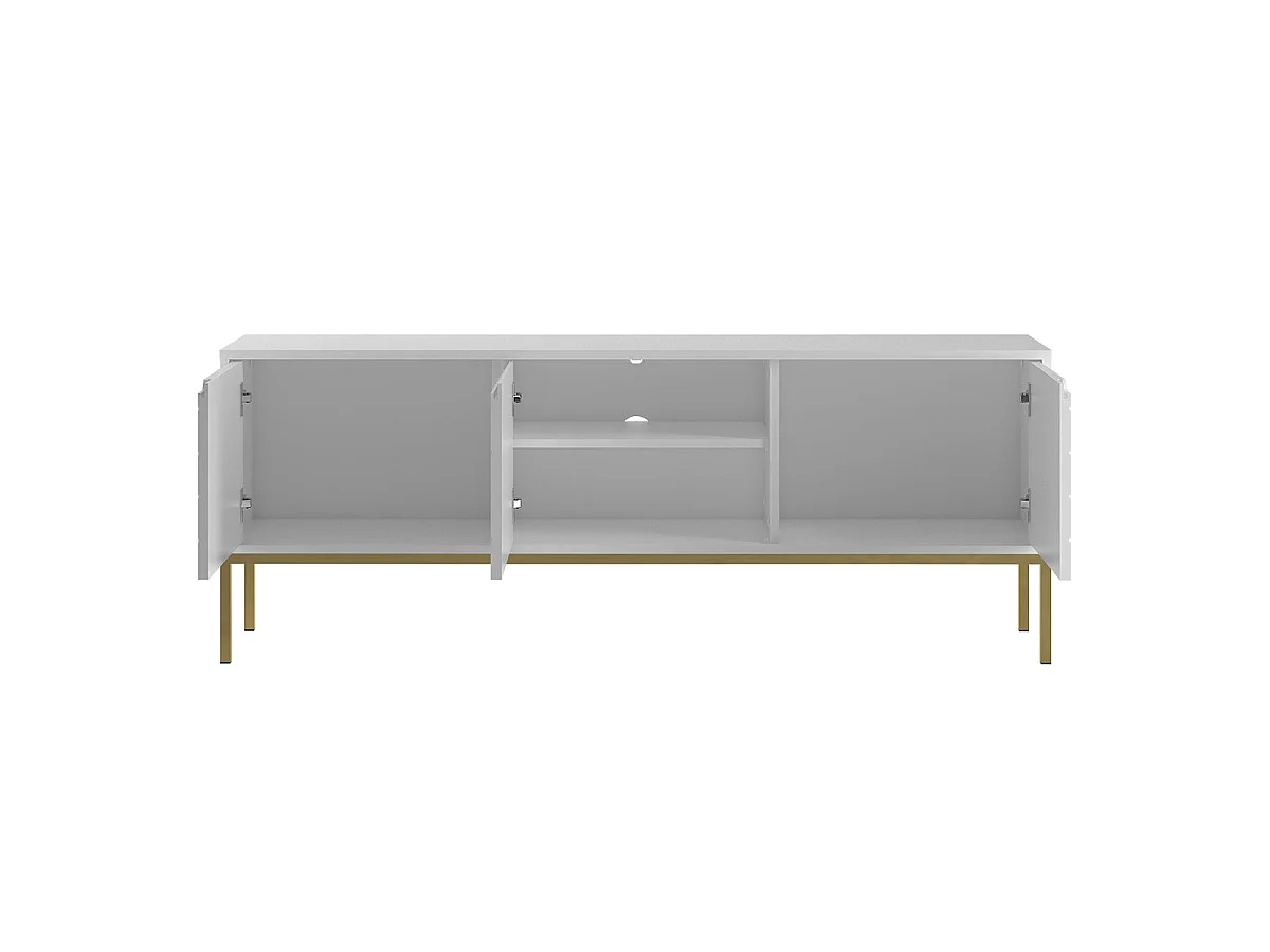 Daria 3-dørs tv-bord, 151 cm, hvid
