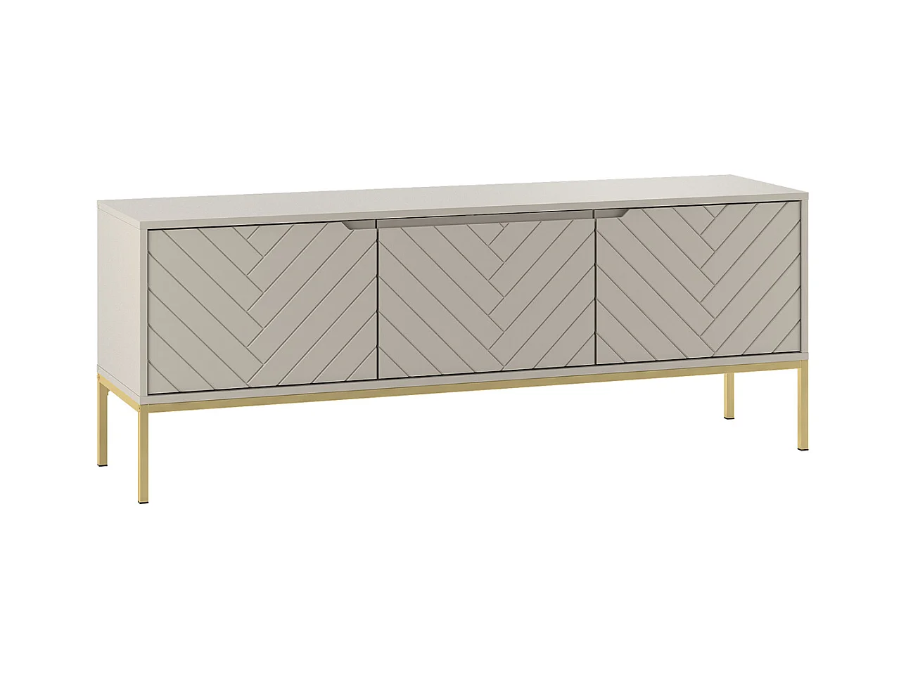 Meuble TV 3 portes 151 cm Daria Cachemire