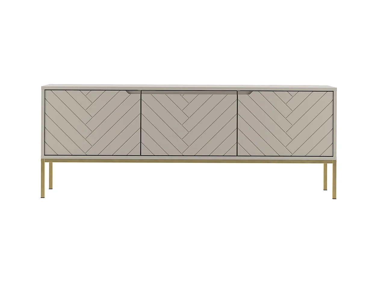 Meuble TV 3 portes 151 cm Daria Cachemire